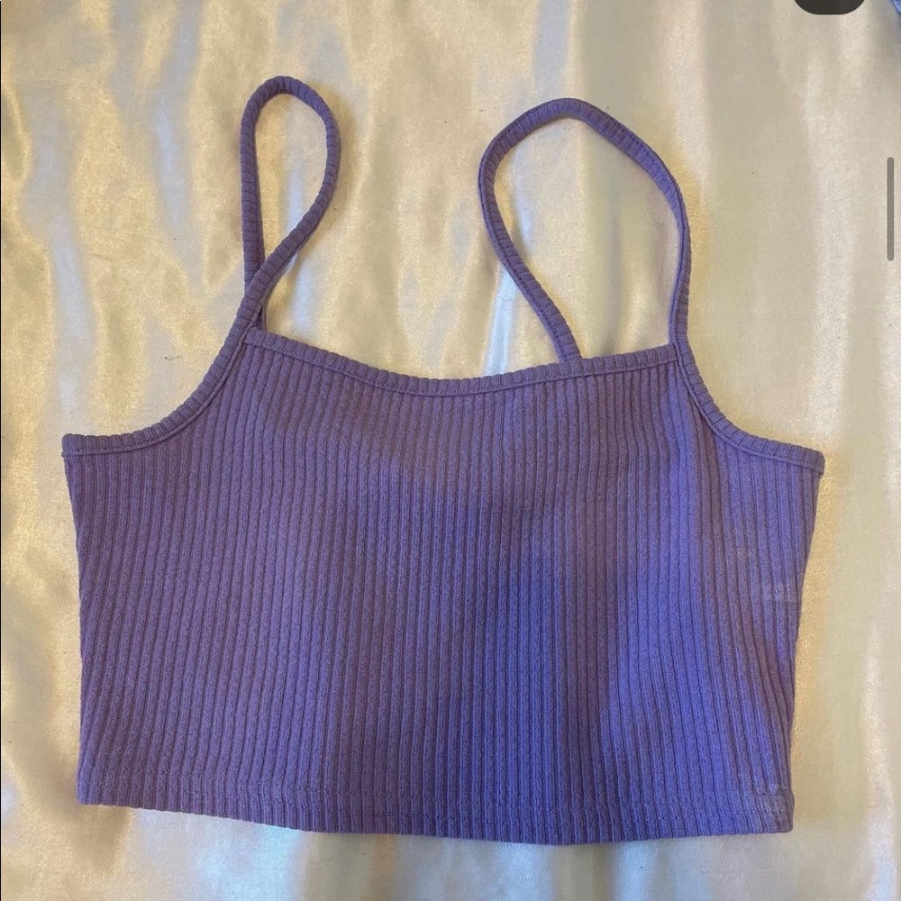 h&m purple tank top
